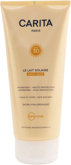 Lotion przeciwsłoneczny Carita Paris Le Lait Solaire Hyaluronic Acid Anti-Ageing Sunscreen SPF 30 200 ml (3539631080503) - obraz 1