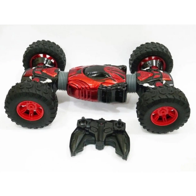 Игрушка на пульте управления Willesu Toys Champion вездеход-перевертыш на резиновых колесах Черно-красная (2588) - изображение 5
