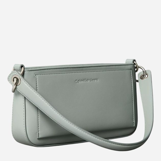 Сумка багет сідло жіноча Calvin Klein 963926558 Бірюзова (1159825418)
