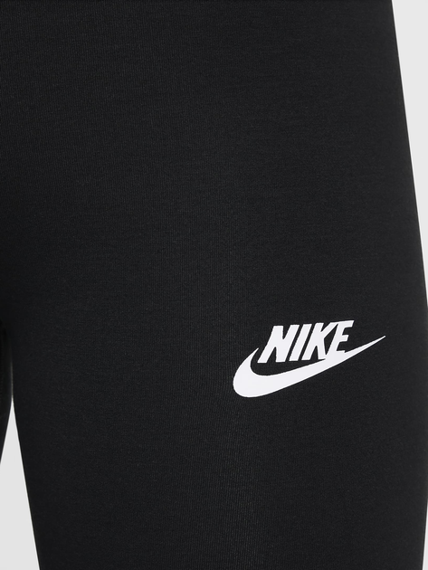 Дитячі спортивні легінси для дівчинки Nike Sportswear Classic FZ5583-010 S (128-137 см) Чорні (197596590234) - зображення 4