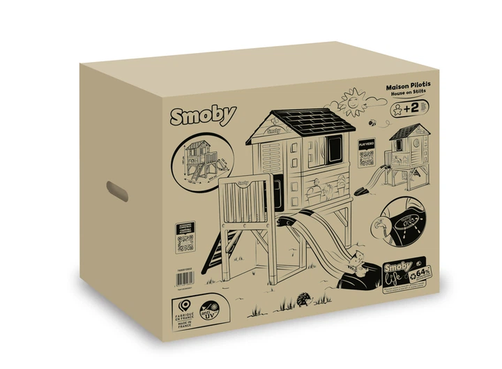 Domek Smoby Toys Life Letni wypoczynek na podporach 243x160x197 cm (7600810802) (3032168108028) - obraz 6