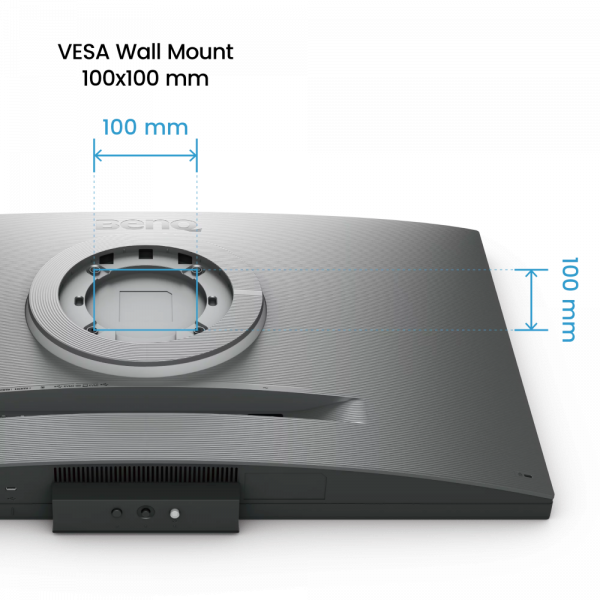 BENQ 31.5" 16:9 ips рк монітор, 3840х2160, 60 Гц, 5 мс (GtG), 98% p3, hdr, kvm свіч, 2xHDMI 2.0/1xDP 1.4/rd320u Metallic Grey - Фото 7 BENQ 31.5" 16:9 ips рк монітор, 3840х2160, 60 Гц, 5 мс (GtG), 98% p3, hdr, kvm свіч, 2xHDMI 2.0/1xDP 1.4/rd320u Metallic Grey - зображення 7