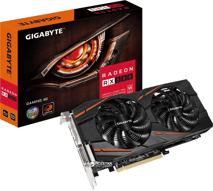 【ゲーミングフルセット販売】Core i5 RX580 16GB SSD搭載✨ Видеокарта Gigabyte PCI-Ex Radeon RX 580 Gaming 4GB GDDR5 (256bit