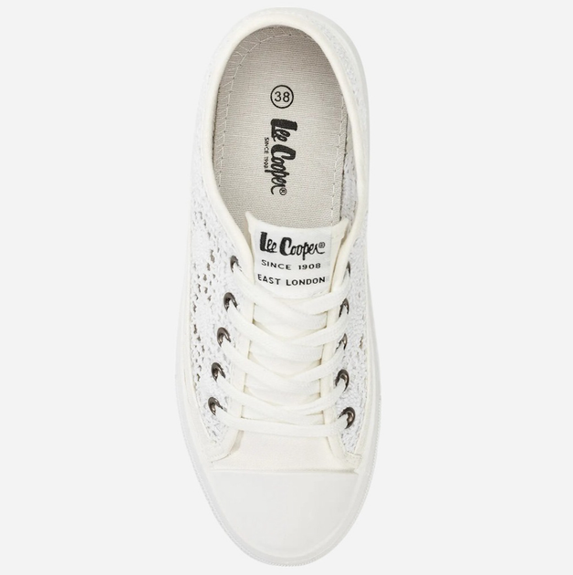 Жіночі кеди низькі Lee Cooper LCW-23-44-1617L 39 25.3 см Білі (5904292117475) - зображення 5