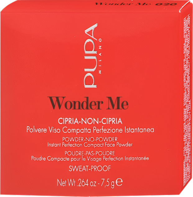 Puder matujący Pupa Wonder Me 020 Nude w kompakcie 7.5 g (8011607361670) - obraz 3