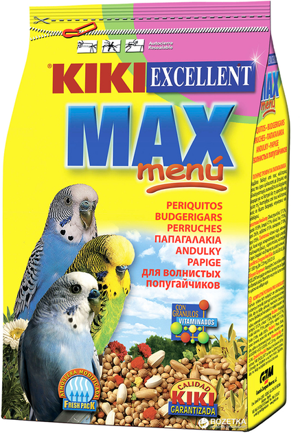 Повседневный корм для волнистых попугаев KIKI Max Menu 0.5 кг ...