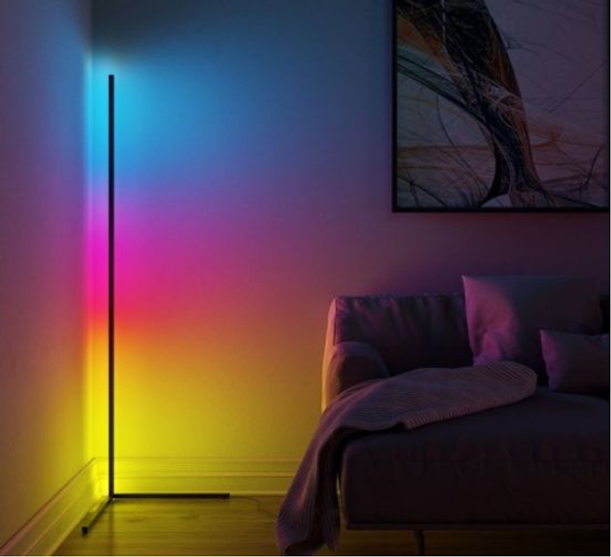 Торшер неонова лампа Nook Lamp LED RGB 120 см від USB підлоговий кутовий світильник, нічник, регулювання - зображення 6