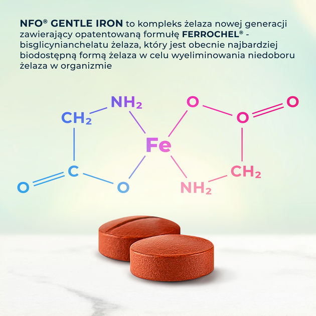 Дієтична добавка NFO Gentle Iron 25 мг  100 таблеток (7090025453588) - зображення 2