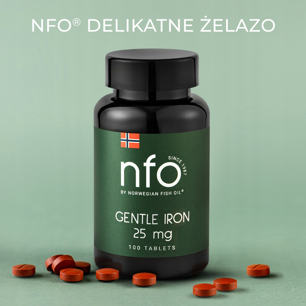 Дієтична добавка NFO Gentle Iron 25 мг 100 таблеток (7090025453588) - зображення 4