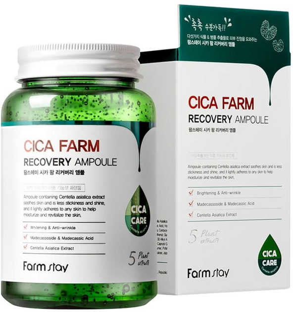 Сироватка для обличчя FarmStay Cica Farm Recovery Ampoule з центеллою азійською 250 мл (8809674690355) - зображення 1