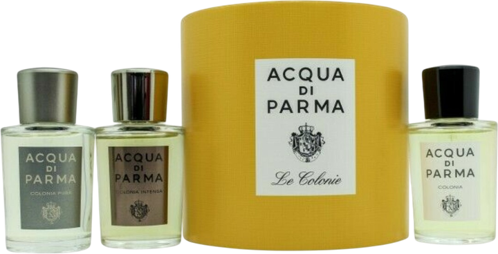 Подарунковий набір Acqua di Parma Одеколон Colonia 20 мл + Одеколон Colonia Pura 20 мл + Одеколон Colonia Intensa 20 мл (8028713250316) - зображення 1