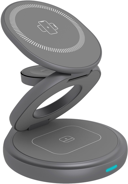 Stacja ładująca ICY BOX 3-in-1 Wireless Charging Stand (IB-SH101-CH) - obraz 1