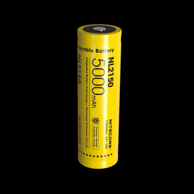Літієвий акумулятор Li-Ion 21700 Nitecore NL2150 3.6 V (5000mAh), захищений - зображення 4