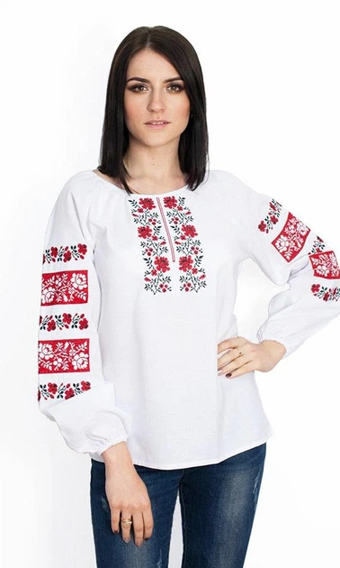 Дитяча вишиванка для дівчинки vishivano4ka 918-2 116-122 біла - Фото 3 Дитяча вишиванка для дівчинки vishivano4ka 918-2 116-122 біла - зображення 3