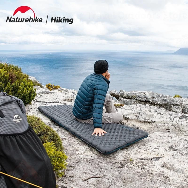 Матрац надувний з мішком-насосом Naturehike 183 см CNH22DZ018 чорний - Фото 6 Матрац надувний з мішком-насосом Naturehike 183 см CNH22DZ018 чорний - изображение 6