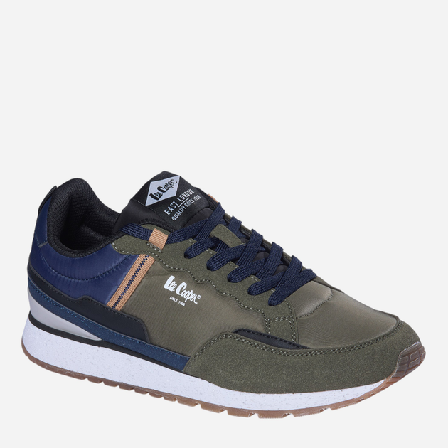 Чоловічі снікери Lee Cooper LCW-25-03-3383M 41 27.3 см Хакі (5904292177325) - зображення 1