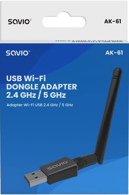 Wi-Fi адаптер Savio AK-61 (SAVAK-61) - зображення 5