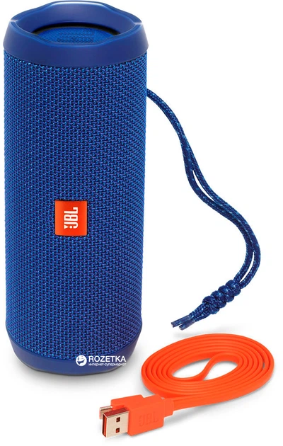 Акустическая система JBL Flip 4 Blue (JBLFLIP4BLU) – фото, отзывы