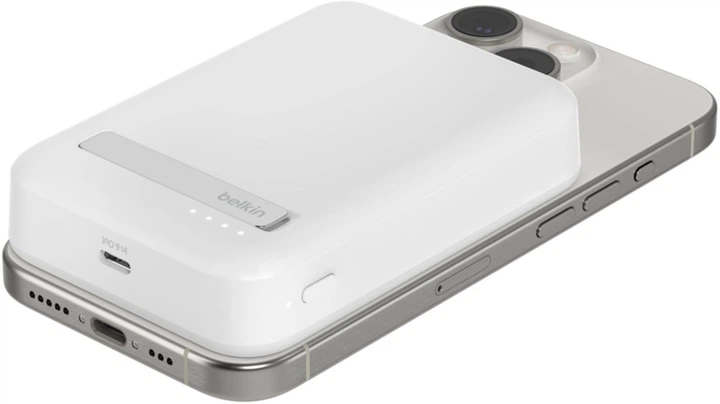 Powerbank Belkin BoostCharge Pro Magnetic 10000 mAh 15W Qi2 White (BPD008BTWH) - obraz 3
