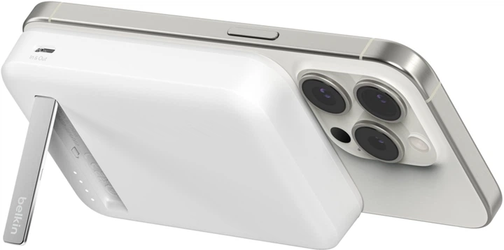 Powerbank Belkin BoostCharge Pro Magnetic 10000 mAh 15W Qi2 White (BPD008BTWH) - obraz 4