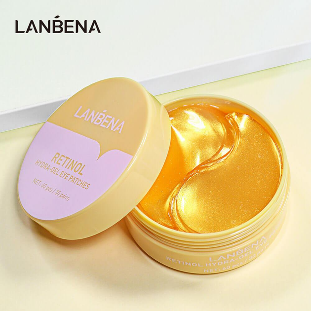 Hydrożelowe płatki pod oczy Lanbena Retinol z retinolem 60 szt (6970470531165) - obraz 3