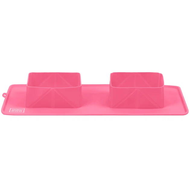 Складная миска WAUDOG Silicone, розовая, 385х230х50 мм (50807) - изображение 5