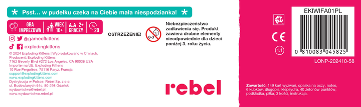 Настільна гра Rebel Це була помилка EKIWIFA01PL (8810083045825) - зображення 6