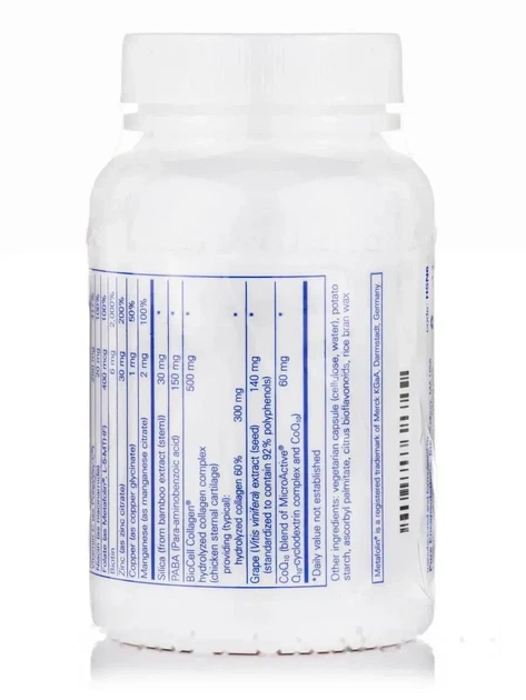 Витамины для волос кожи и ногтей Pure Encapsulations (Hair/Skin/Nails Ultra) 60 капсул - изображение 3