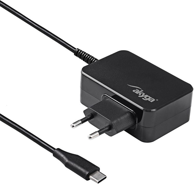 Zasilacz do laptopa Akyga 20V 2.25-3A 45W USB-C Power Delivery 3.0 GaN (AK-ND-80) - obraz 1