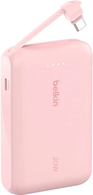 УМБ Belkin BoostCharge 10000 mAh 20W Built-In USB-C PD Pink (BPB021HQPK) - зображення 3