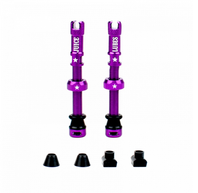 Ніпелі Juice Lubes безкамерні 48mm Purple (1052-5060731387349) - Фото 1 Ніпелі Juice Lubes безкамерні 48mm Purple (1052-5060731387349) - зображення 1