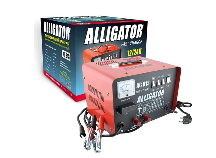 Комплект пускозарядное устройство Alligator 12/24V 45A и провода-прикуриватели 300A для запуска двигателя автомобиля TR_na_102 - изображение 2