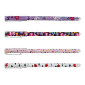 Ручка гелева ZiBi KIDS Line 2212-99 0,5мм "пиши-прай" синя, для дівчаток (12) /ZB.2212-99/ - зображення 4