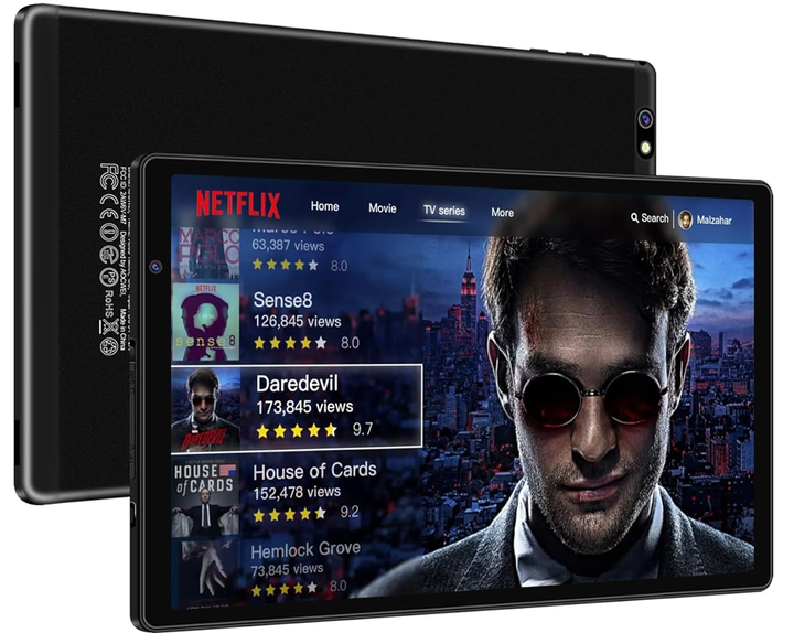 Планшет 10.1" Aocwei X500 8+6/128GB 8 ядер Android 13 8000 mAh Синий Б/В - изображение 2