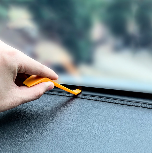 Ущільнювач автомобільний універсальний для приладової панелі T-подібна гумка між торпедою та склом 1,6 м - зображення 6
