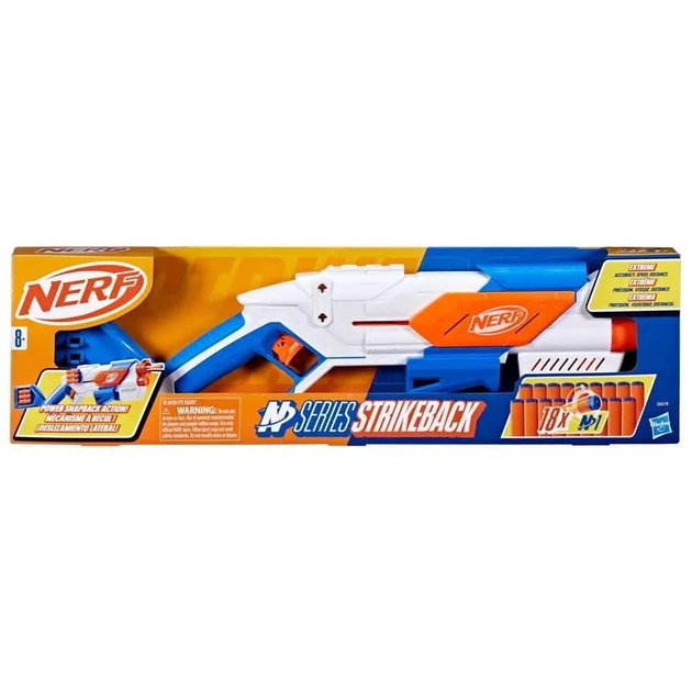 Бластер Hasbro Nerf N Series Страйкбек Strikeback, 18 патронов G0218 - Фото 8 Бластер Hasbro Nerf N Series Страйкбек Strikeback, 18 патронов G0218 - изображение 8
