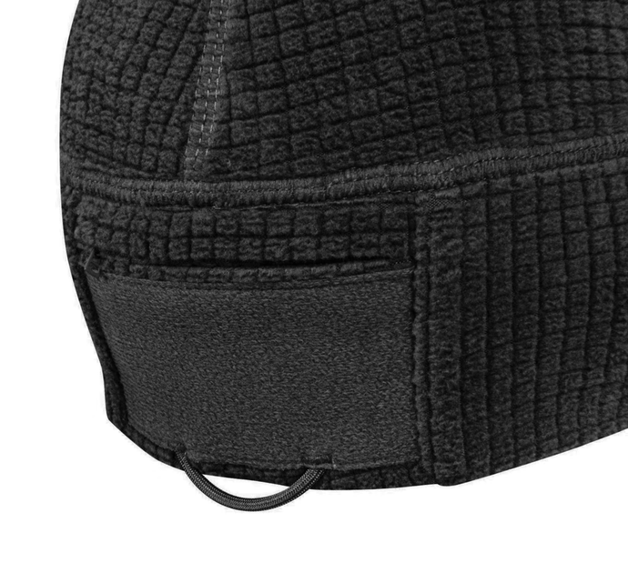 Шапка тактична Helikon - Tex Range Beanie Grid Fleece - Black Чорний S/M - зображення 4