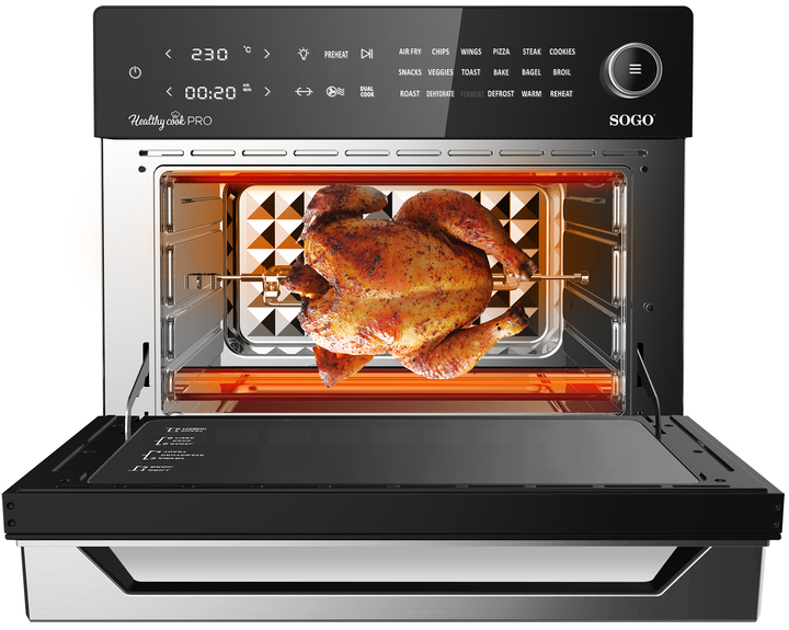 Мультипіч-фритюрниця SOGO SS-10495 (30л, духовка, сушка, гриль, фритюр) - изображение 5
