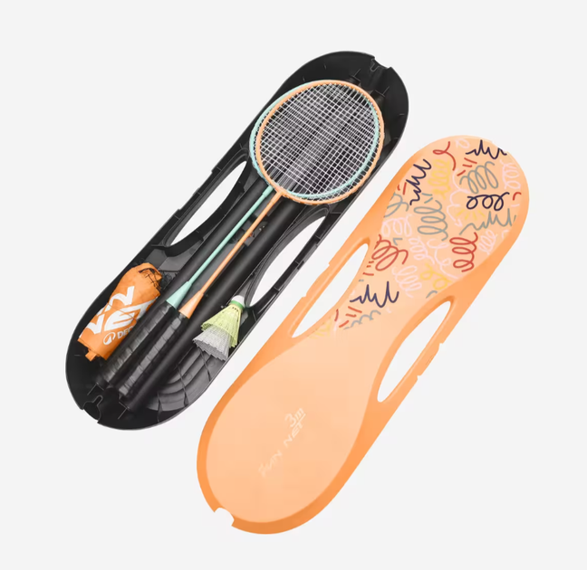 Набор для Бадминтона PERFLY Fun Set Д. 3 х В. 1,4 м (Сетка, Ракетки, Воланы) Оранжевый - Фото 2 Набор для Бадминтона PERFLY Fun Set Д. 3 х В. 1,4 м (Сетка, Ракетки, Воланы) Оранжевый - изображение 2
