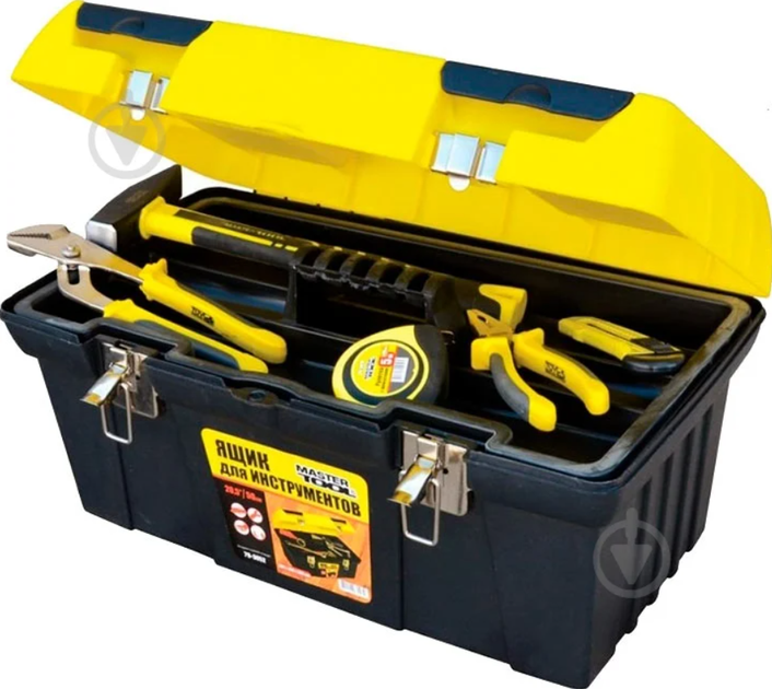 Набор ящиков для ручного инструмента MasterTool 3 шт 16"+19"+ 12,5" 79-2001 черные - изображение 2