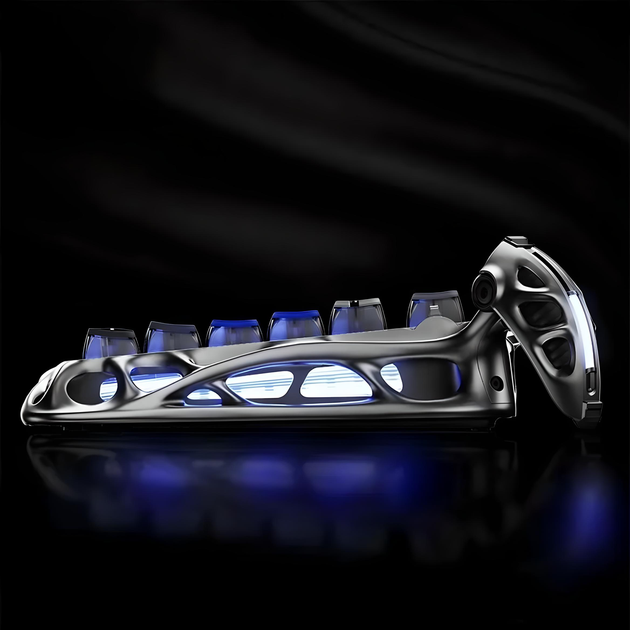 Клавіатура GRAVASTAR Mercury K1 Pro із комбінованим підключенням - Interstellar Silver - зображення 5