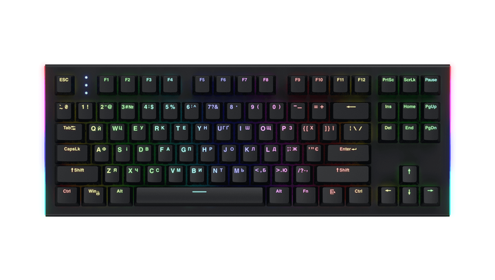 Клавиатура Проводная Hator Gravity X TKL Black 1.8m - изображение 2