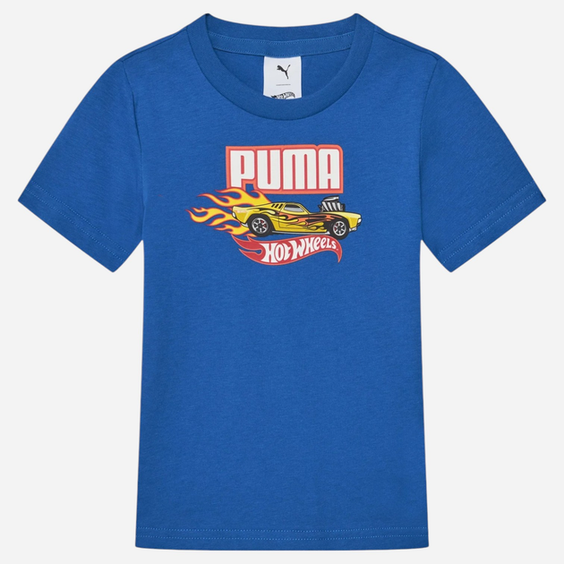 Дитяча футболка для хлопчика Puma x Hot Wheels Graphic Tee 63006958 104 см Синя (4067983567179) - зображення 1