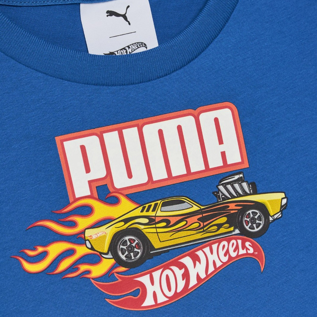 Koszulka chłopięca Puma x Hot Wheels Graphic Tee 63006958 98 cm Niebieska (4067983567193) - obraz 3