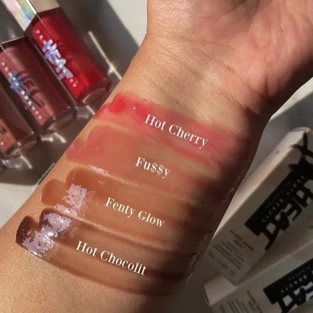 Блеск-плампер для губ Fenty Beauty Gloss Bomb Heat Universal Lip Luminizer + Plumper оттенок FU$$Y HEAT 9мл - изображение 7