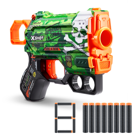 Швидкострільний бластер X-SHOT Skins Menace Camo (8 патронів) 36515A - зображення 4