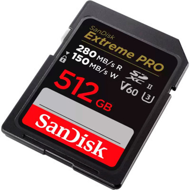 Карта памяти SanDisk 512GB SDXC class 10 UHS-II U3 V60 (SDSDXEP-512G-GN4IN) - изображение 2
