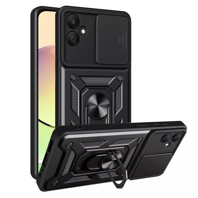 Чохол Fiji Camera Defence для Samsung Galaxy A05 (A055) бампер із захистом камери та підставкою Black - Фото 1 Чохол Fiji Camera Defence для Samsung Galaxy A05 (A055) бампер із захистом камери та підставкою Black - зображення 1