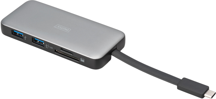 Док-станція DIGITUS 1x HDMI 2x USB 3.2 Gen 1, 1x RJ45, 1x SD,1x MicroSD, 1x PD (DA-70916) - зображення 6