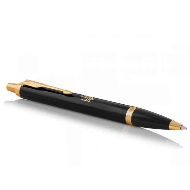Ручка шариковая Parker IM Black GT BP Трезубец 22032_TR - изображение 2